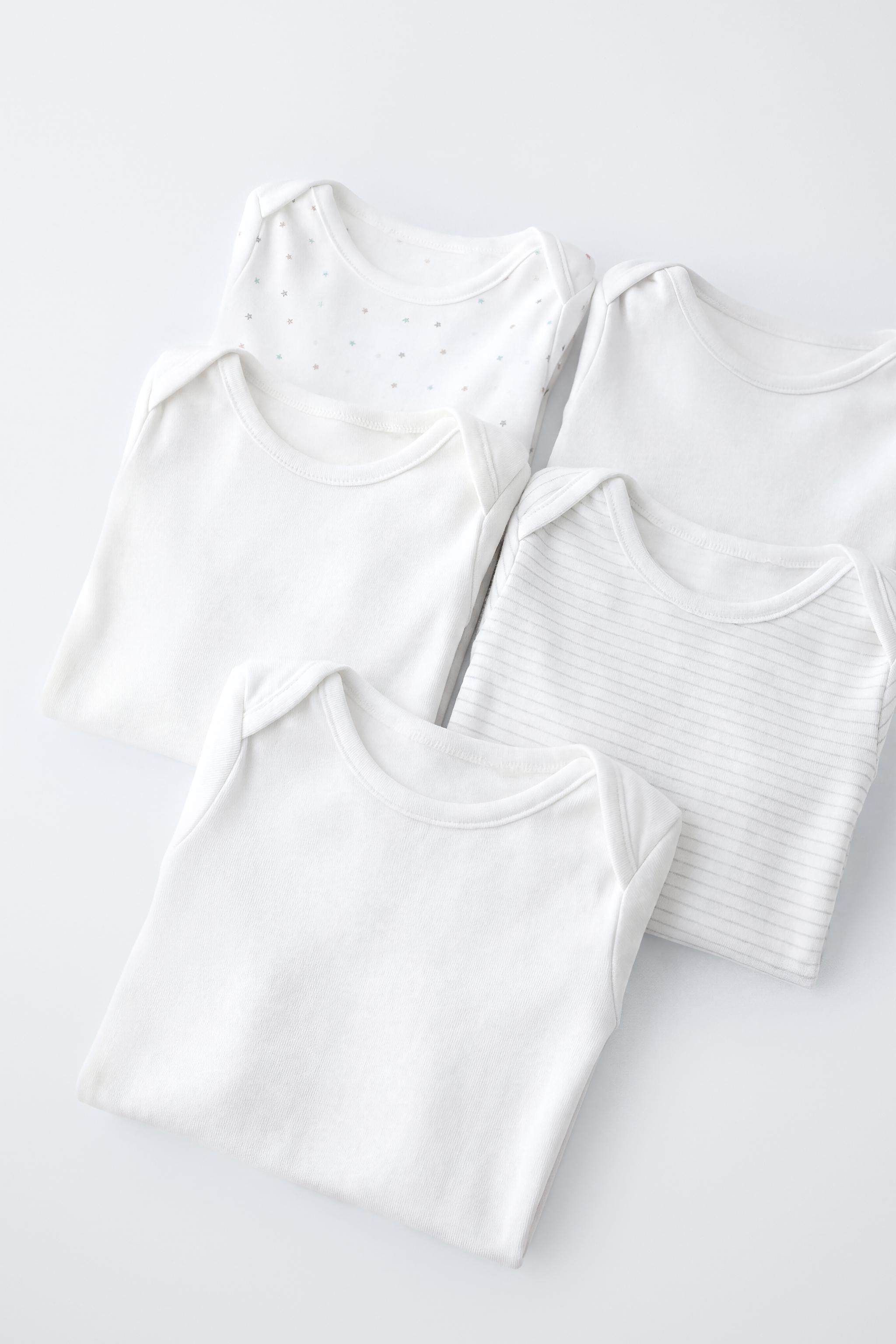 FIVE-PACK STAR AND STRIPE BODYSUITS